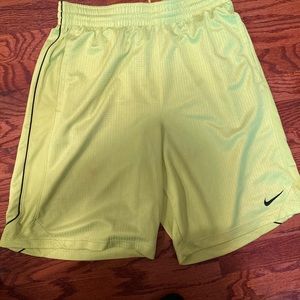 Nike volt green shorts